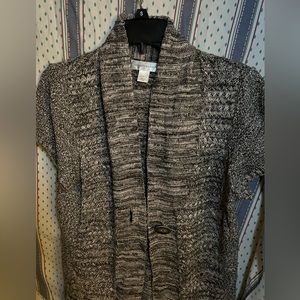 Gray Button Down Cardigan (Christopher & Banks)